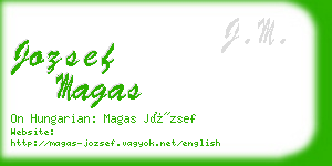 jozsef magas business card